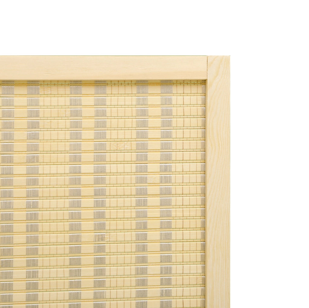 Paravento pieghevole a 4 pannelli in bambù 180 x 180 cm