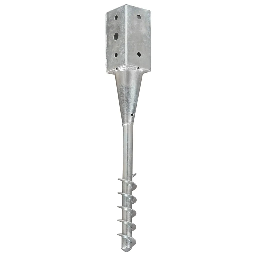 Picchetti di Terra 2 pz Argento 7x7x56 cm in Acciaio Zincato CFW3124933