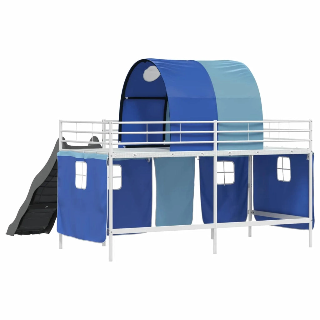 Struttura del letto loft per bambini Bianco e Blu 90 x 200 cm 42020860