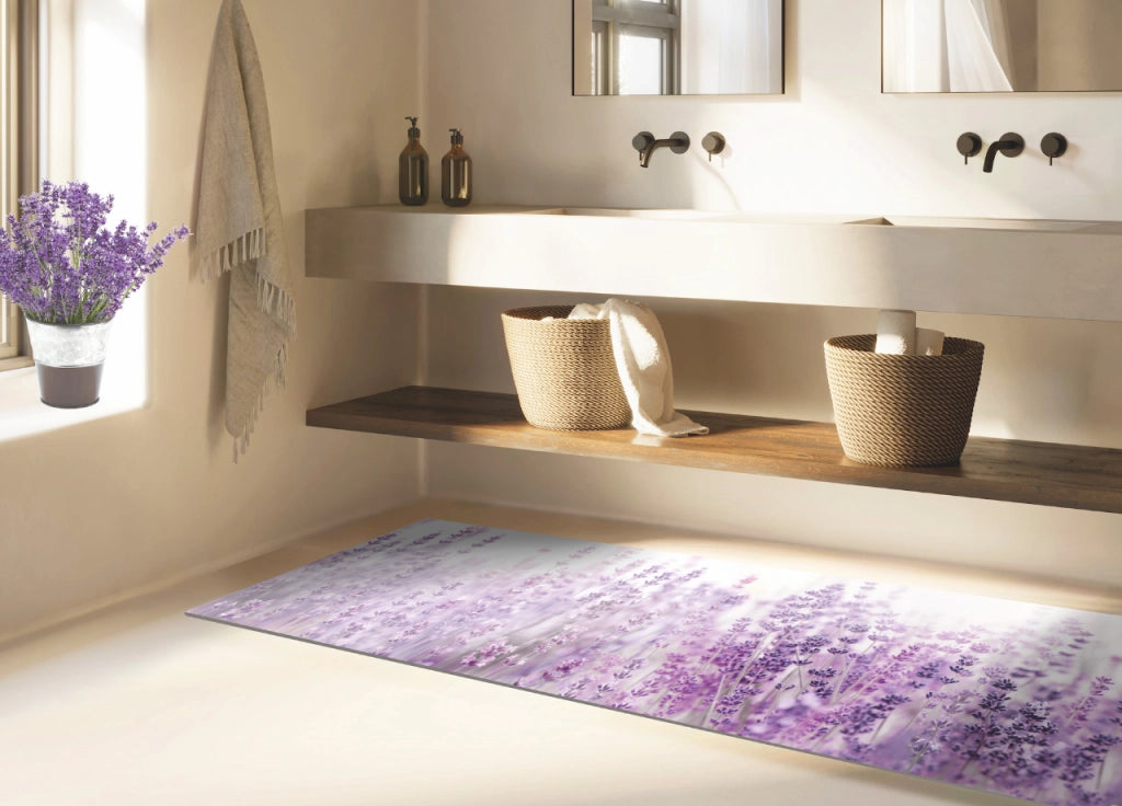 Tappeto Passatoia Cucina Antiscivolo Antisfilo Linea Futura Lavanda By Suardi - 52x400 - Lavanda