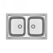 Lavello incasso acciaio inox 80x50 cm