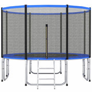 Trampolino Esterno per Bambini con Rete di Sicurezza ¨C Minimal ¨C ?366 cm Blu