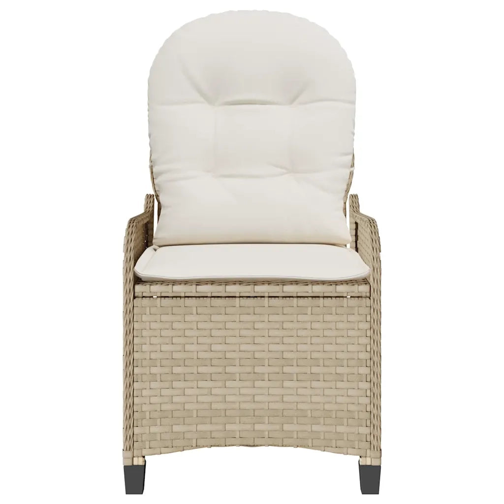 Divano Sedia-Poltrona reclinabile Beige polyrattan