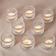 Set di 12 mini contenitori - vetro trasparente - 12 pezzi - 5 cm x 3,5 cm