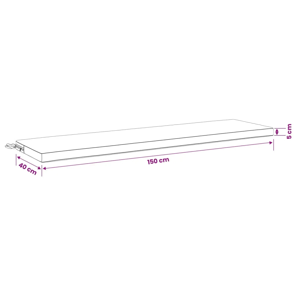 Cuscini per Panchina a 2 Pezzi SOEST 2 pz 100% Poliestere 949021