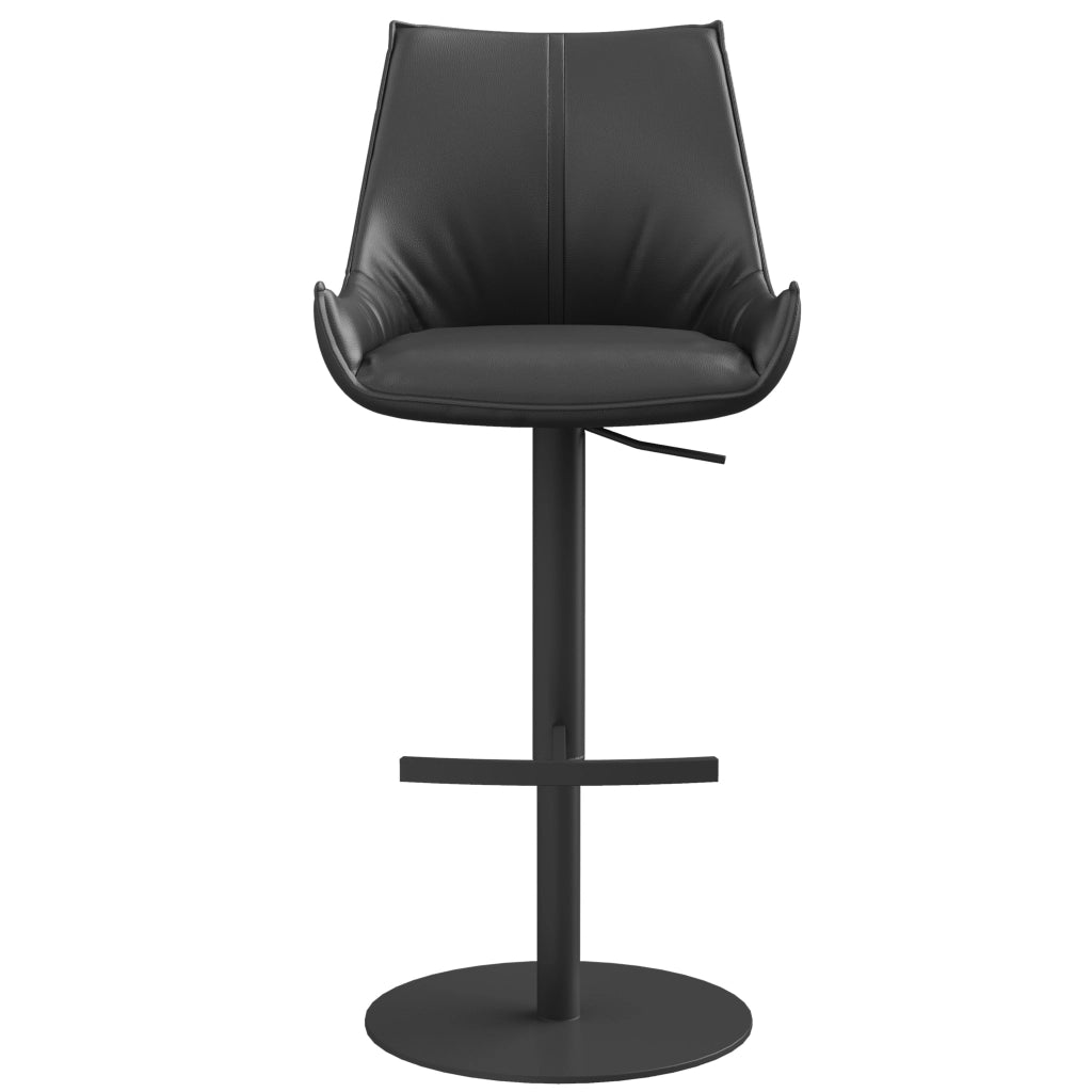Sgabello da bar TRENDBAR in pelle nera