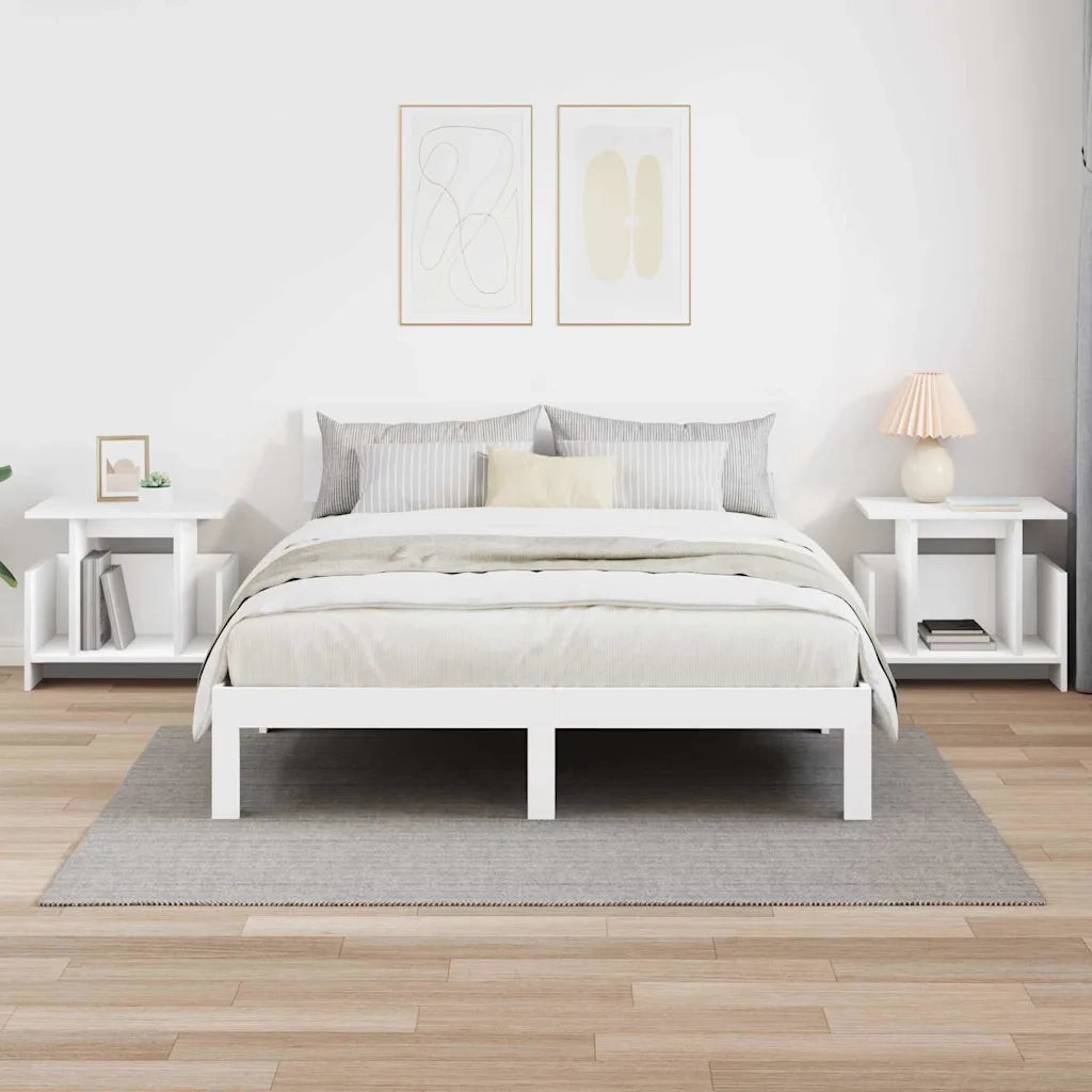 Supporto TV 2 pz-Credenza per TV-Mobile TV Bianco 50 x 35 x 45 cm Legno multistrato