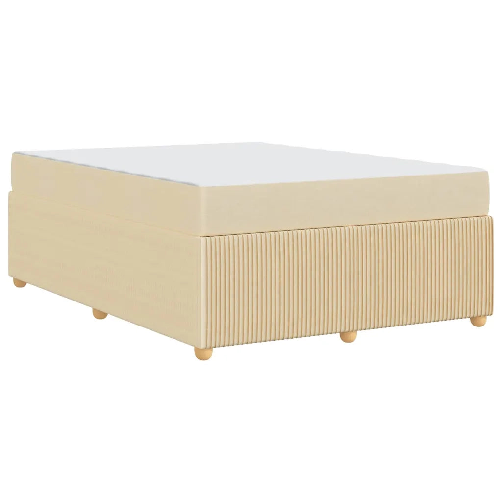Struttura del letto con materasso-Giroletto Crema 140 x 200 cm Tessuto 925786