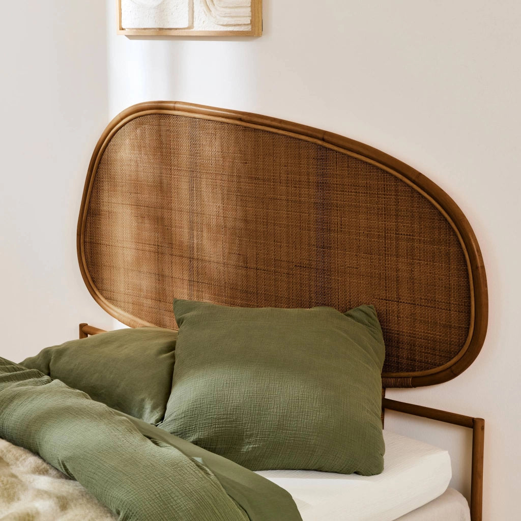 Testata in rattan scuro