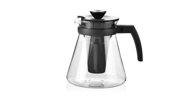 Tescoma 646622 Teo Teiera con Filtro Infusore 1.25 L Vetro Borosilicato colore Trasparente