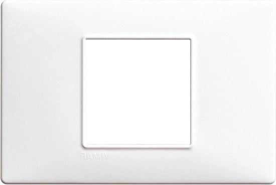 Sostegno per piastra SERIE - 2 modulo tecnopolimero bianco