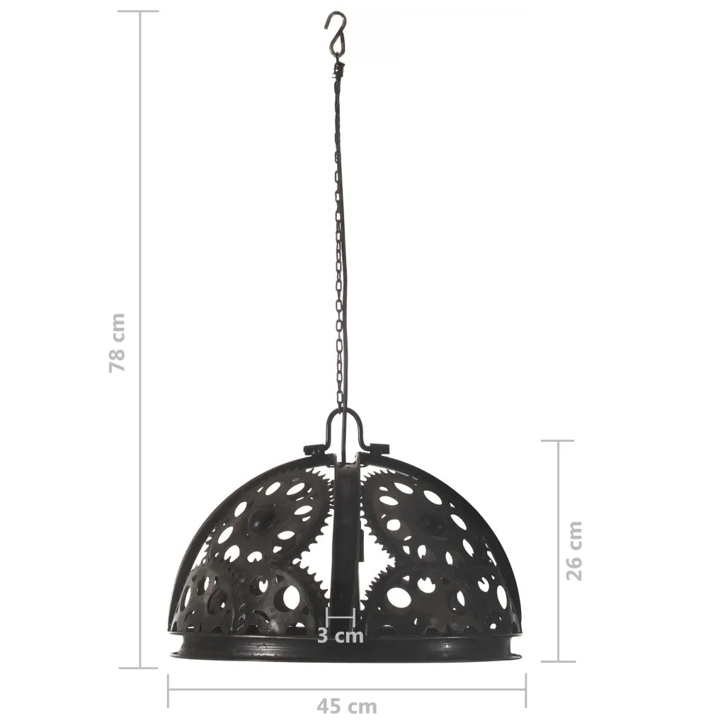 Lampada Industriale da Soffitto Design Ruote 45 cm E27 323714