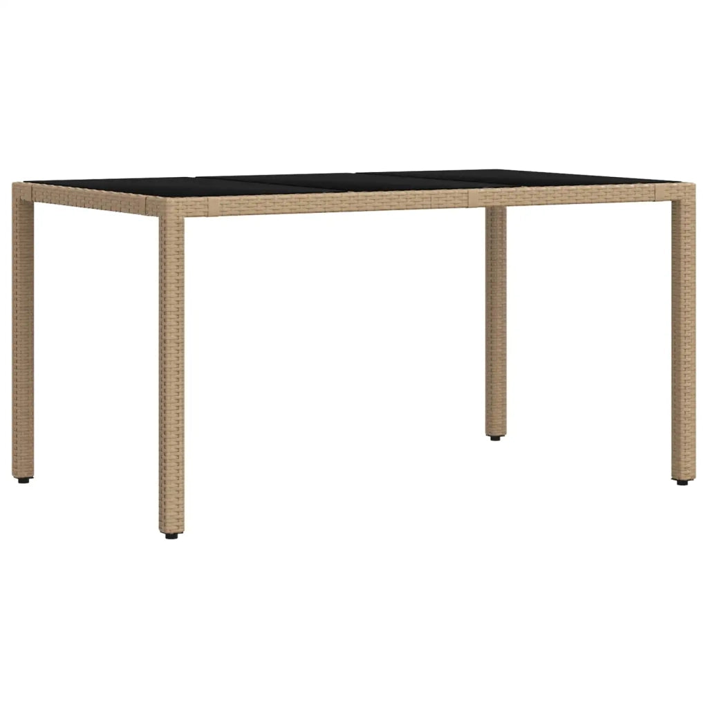 Set da pranzo per esterni 5 pz Beige e Grigio Chiaro polyrattan 3422338