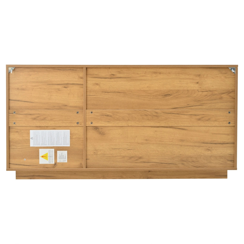 Credenza a 3 ante con divisori regolabili; chiusura ammortizzata; per soggiorno; 140 × 40 × 70 cm