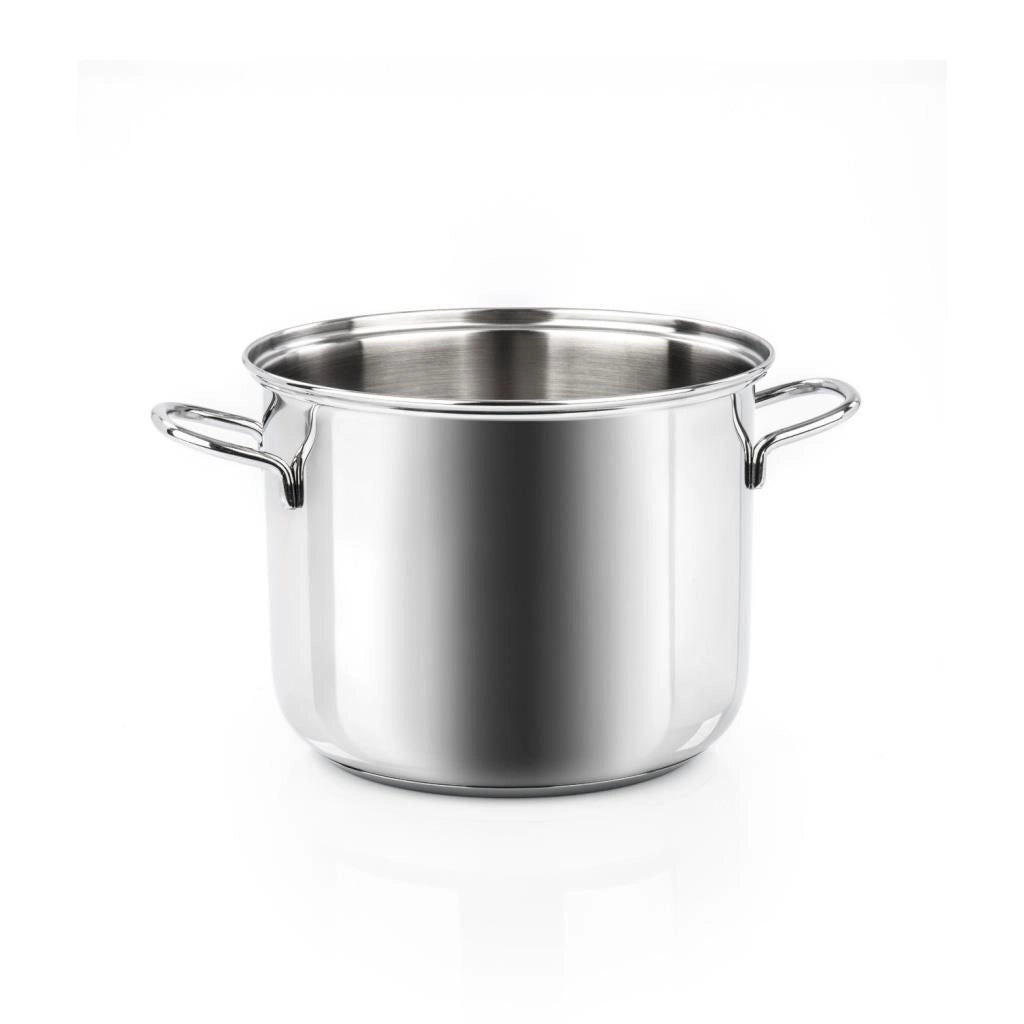 Barazzoni 266101022 Bonita Pentola Acciaio Inox 22 cm Capacita' 6 L Adatta a Tutte le Fonti di Calore incluso Induzione colore Acciaio Inox