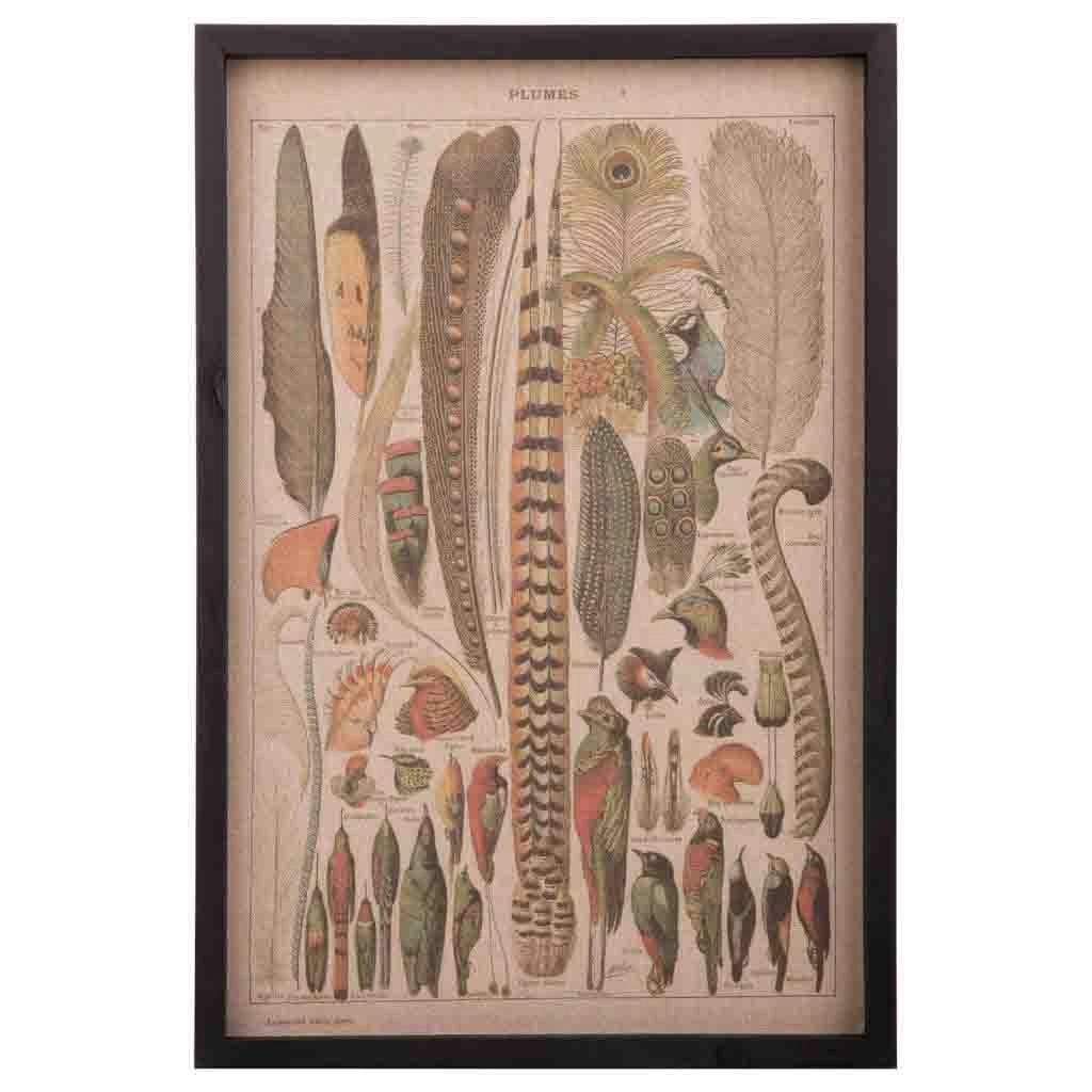 Quadro legno e stoffa 40x60x2,5h