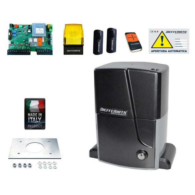 KIT MOTORIZZAZIONE CANCELLO 1 ANTA SCORREVOLE K20 PROFESSIONALE 230V 220V 2000KG