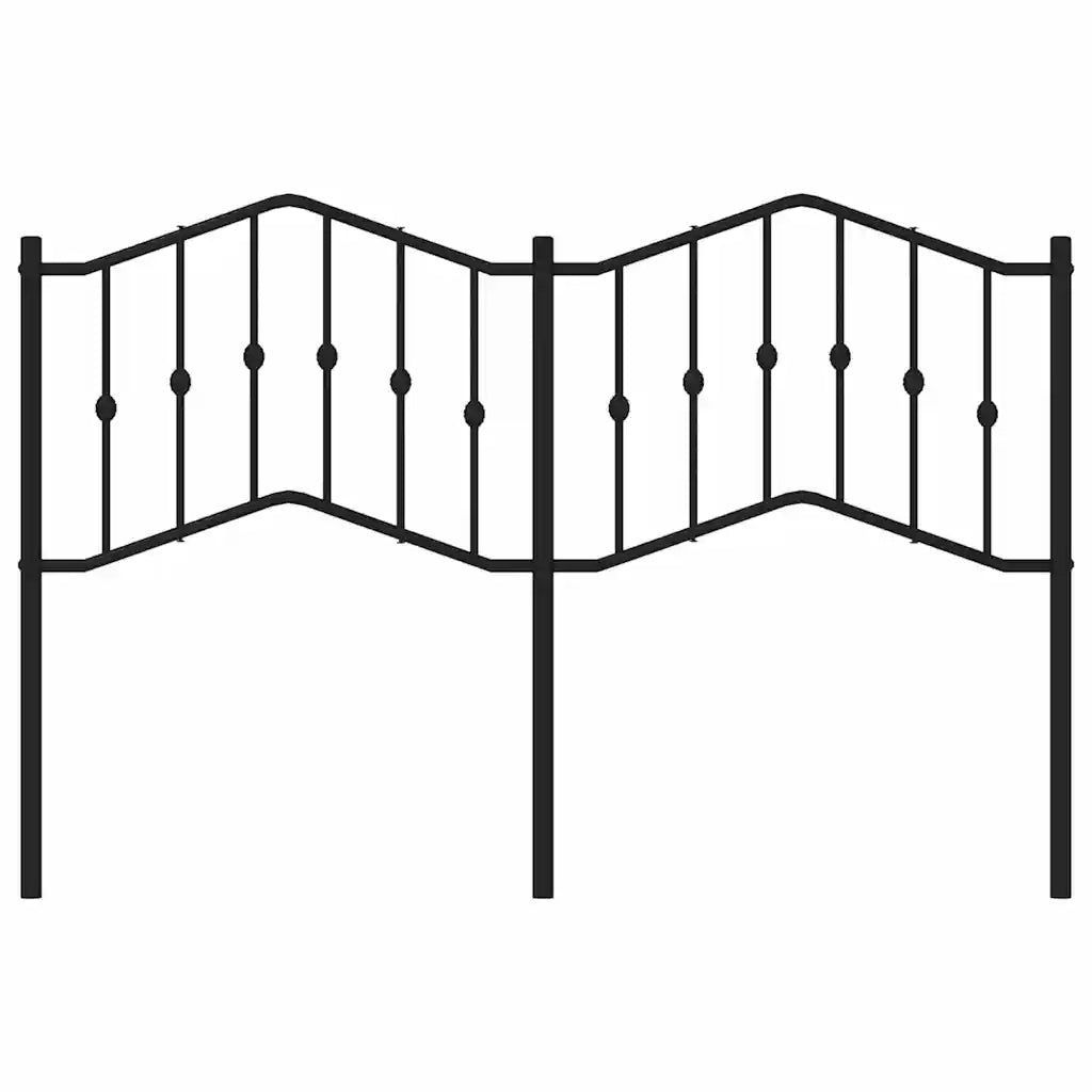 Testiera di Ricambio in Metallo Nero 150 cm 373823