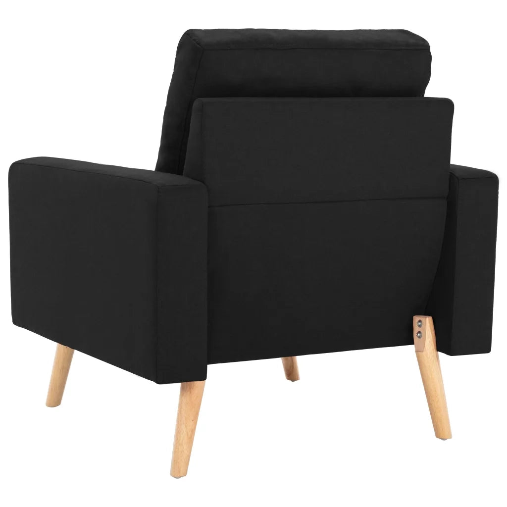 Set Divani 2 pz in Tessuto Nero 3056623