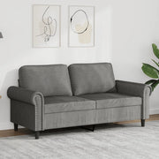 Divano a 2 Posti-Sofa 2 Posti grigio scuro140 cm in Velluto 520290