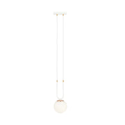 Lampada a sospensione Emibig Glam bianca E14 Ø15cm