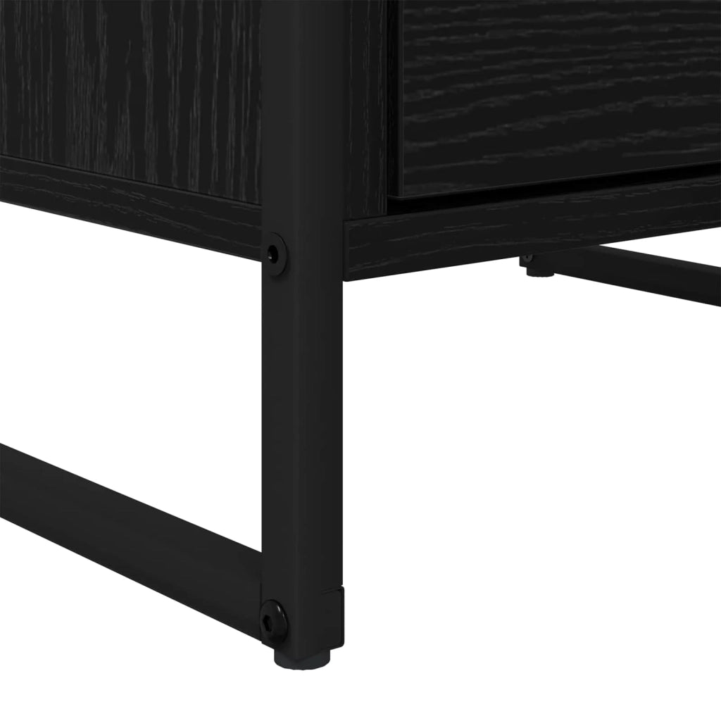 Credenza | Madia | Buffet da pranzo | Armadio da pranzo Rovere Nero 42 x 36 x 75.5 cm Legno multistrato
