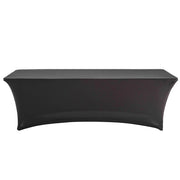 Oviala - Tovaglia elastica nera per tavolo pieghevole da 10-12 persone 244 cm