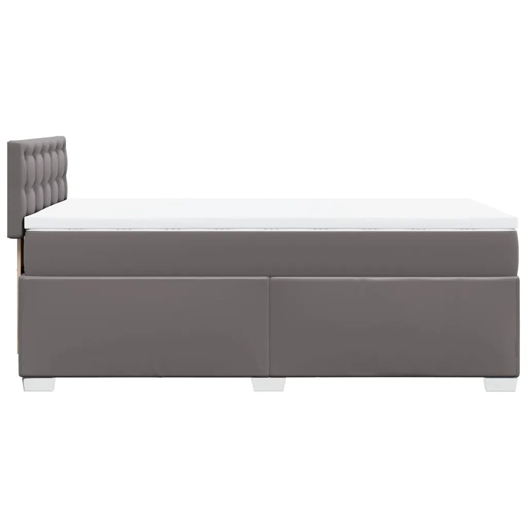 Giroletto a Molle con Materasso Grgio 90x200 cm in Similpelle 3286106