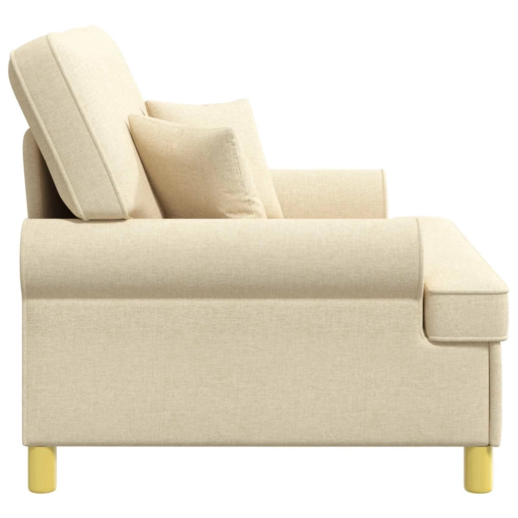 Poltrona con cuscini Crema Tessuto 42043511