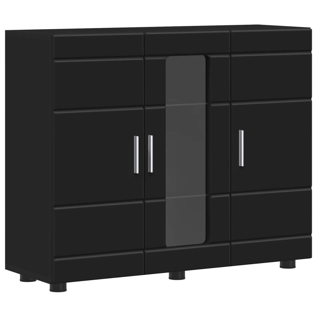 Armadio in Legno Nero 88,5 x 30,5 x 73 cm Legno multistrato CFW2732063