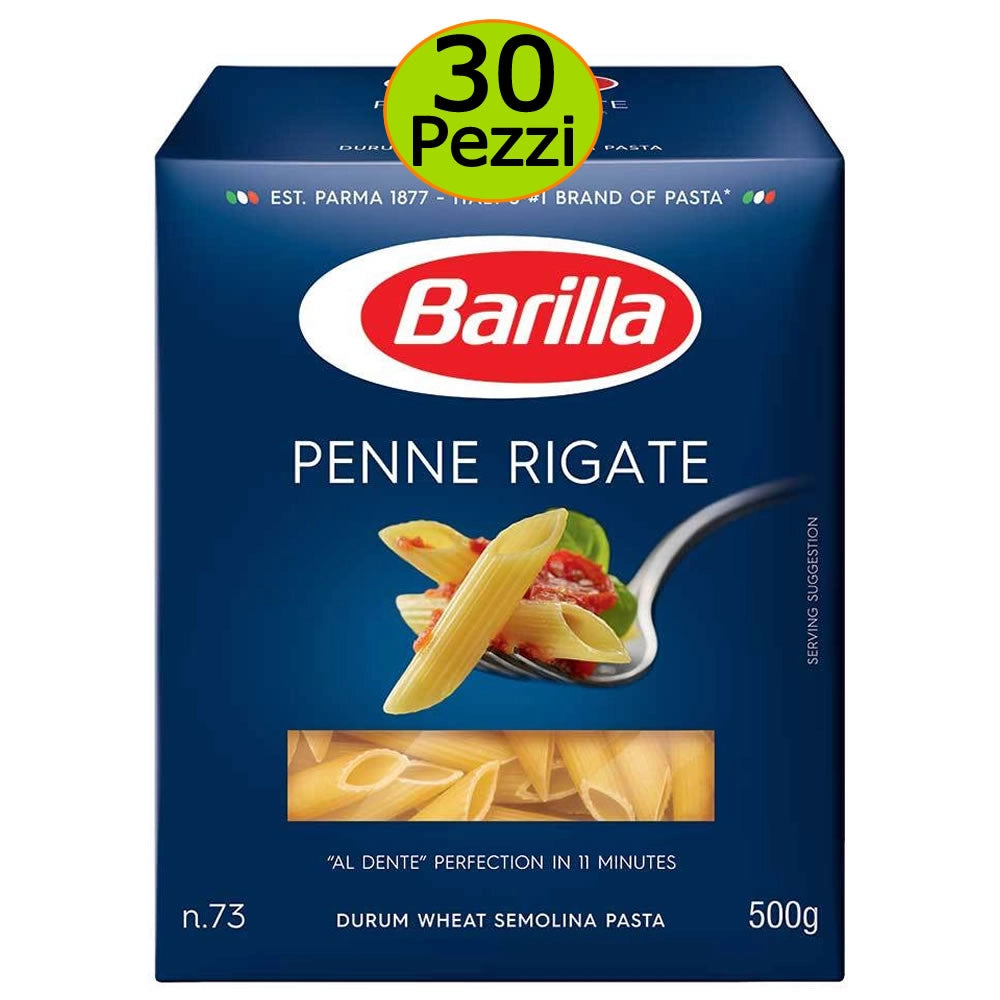 Barilla pasta penne rigate n 73 mutipack 30 pezzi 500 grammi cadauno