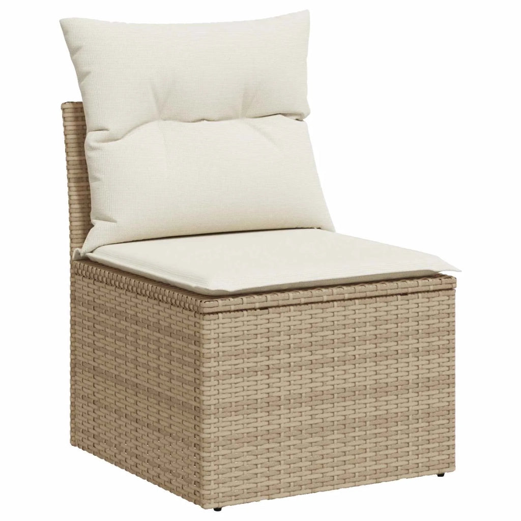 Set di divani 8 pz Beige e Bianco Crema 3448342