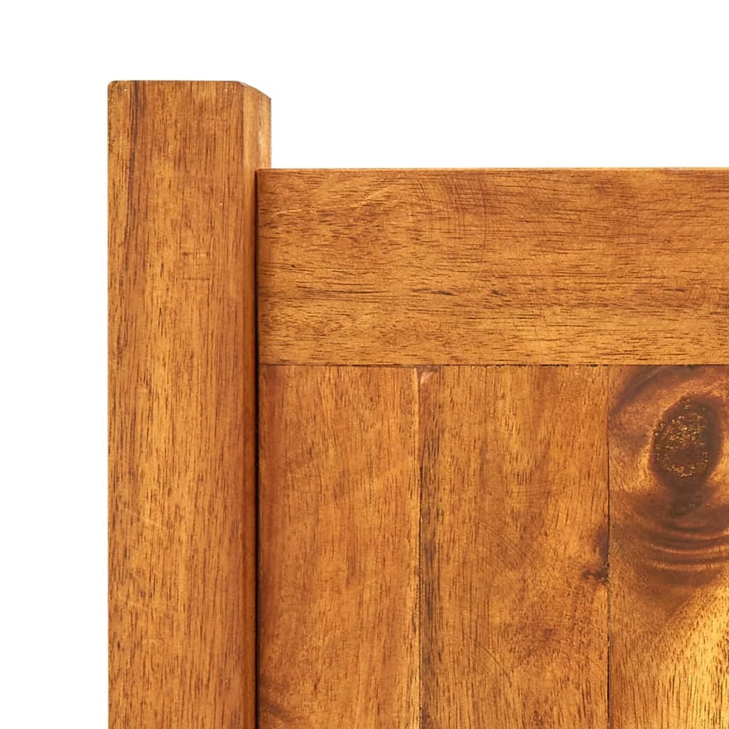 Fioriera rialzata per piante e fiori giardino 200 x 50 x 25 cm legno di acacia 02_0001187
