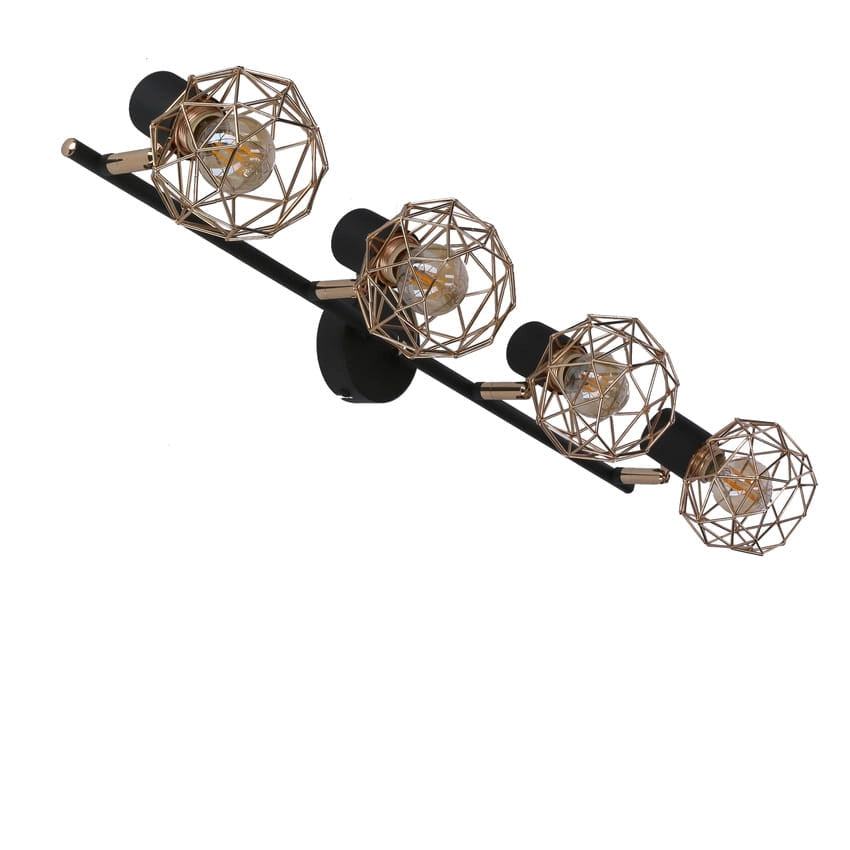 Candellux Acrobat plafoniera metallo rame/nera 4xE14