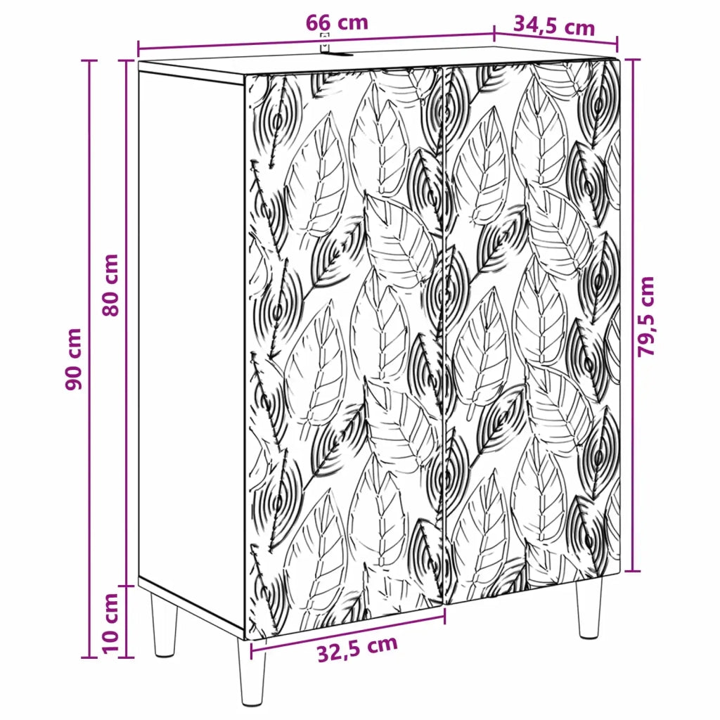Credenza | Madia | Buffet da pranzo | Armadio da pranzo Sonoma grigio 66 x 34,5 x 90 cm Legno ingegnerizzato