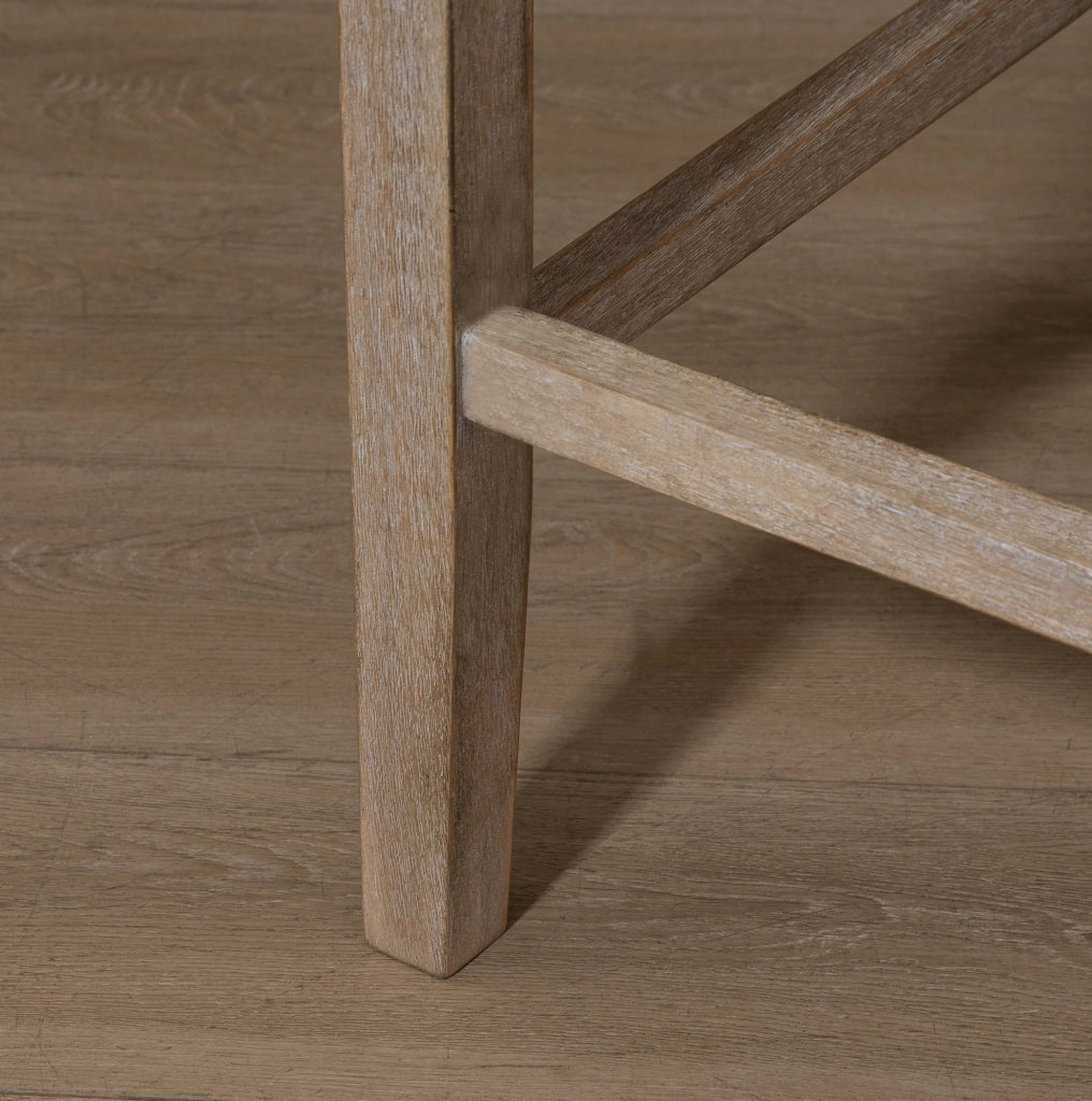 Sgabello da bar imbottito beige 47 x 50 x 101 cm