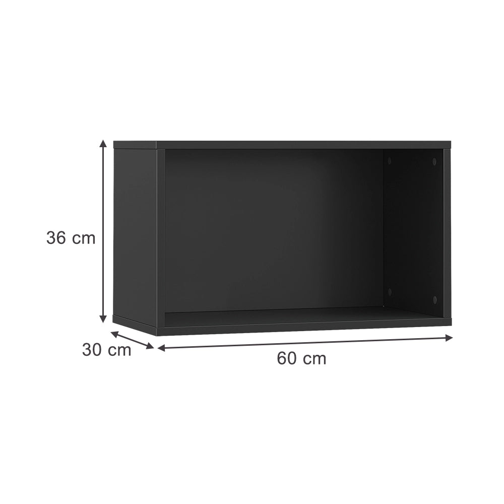 Vicco Libreria da parete Antracite 60 x 36 cm