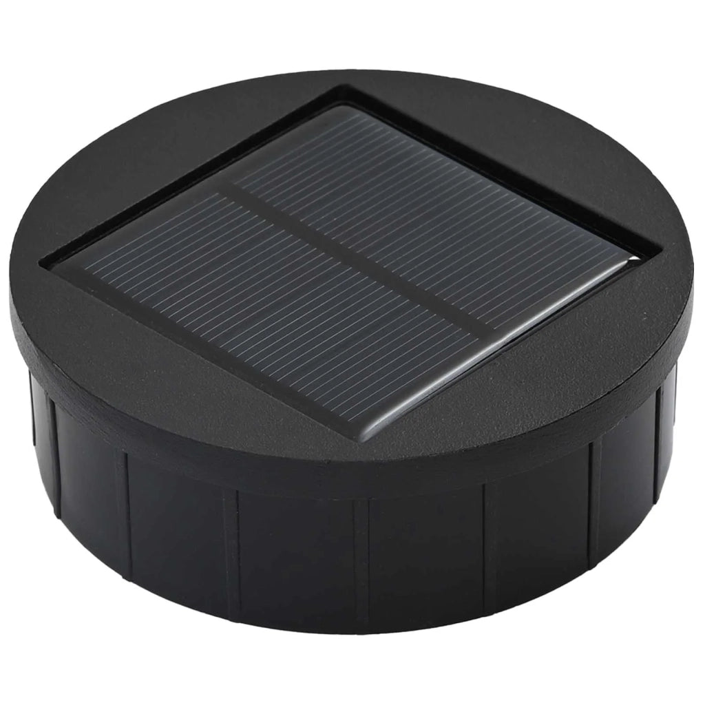 Faro LED solare per sentieri 2 pcs Nero 879758