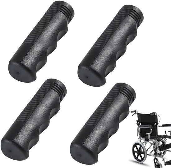 Manubri per rollator ergonomici - 4 pezzi - manubri universali - manubri neri - 22 mm - manubri di riserva