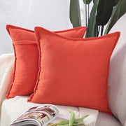 Set di 2 Cuscini di Chenille 50x50 cm - Comodi e Stilizzati per Divano e Camera da Letto