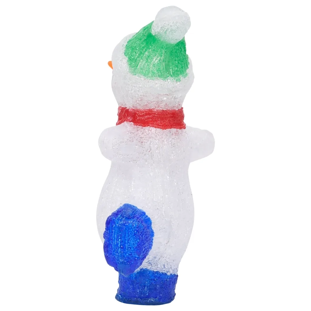 Pupazzo di Neve LED in Acrilico per Interno ed Esterno 30 cm CFW8131840