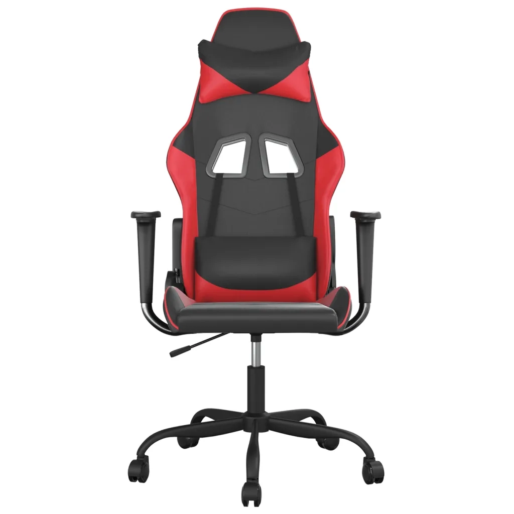 Sedia da Gaming | Sedia da e-sports Nera e Rossa in Similpelle