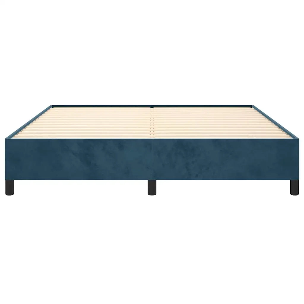 Giroletto senza Materasso Blu Scuro 180x200 cm in Velluto 347340