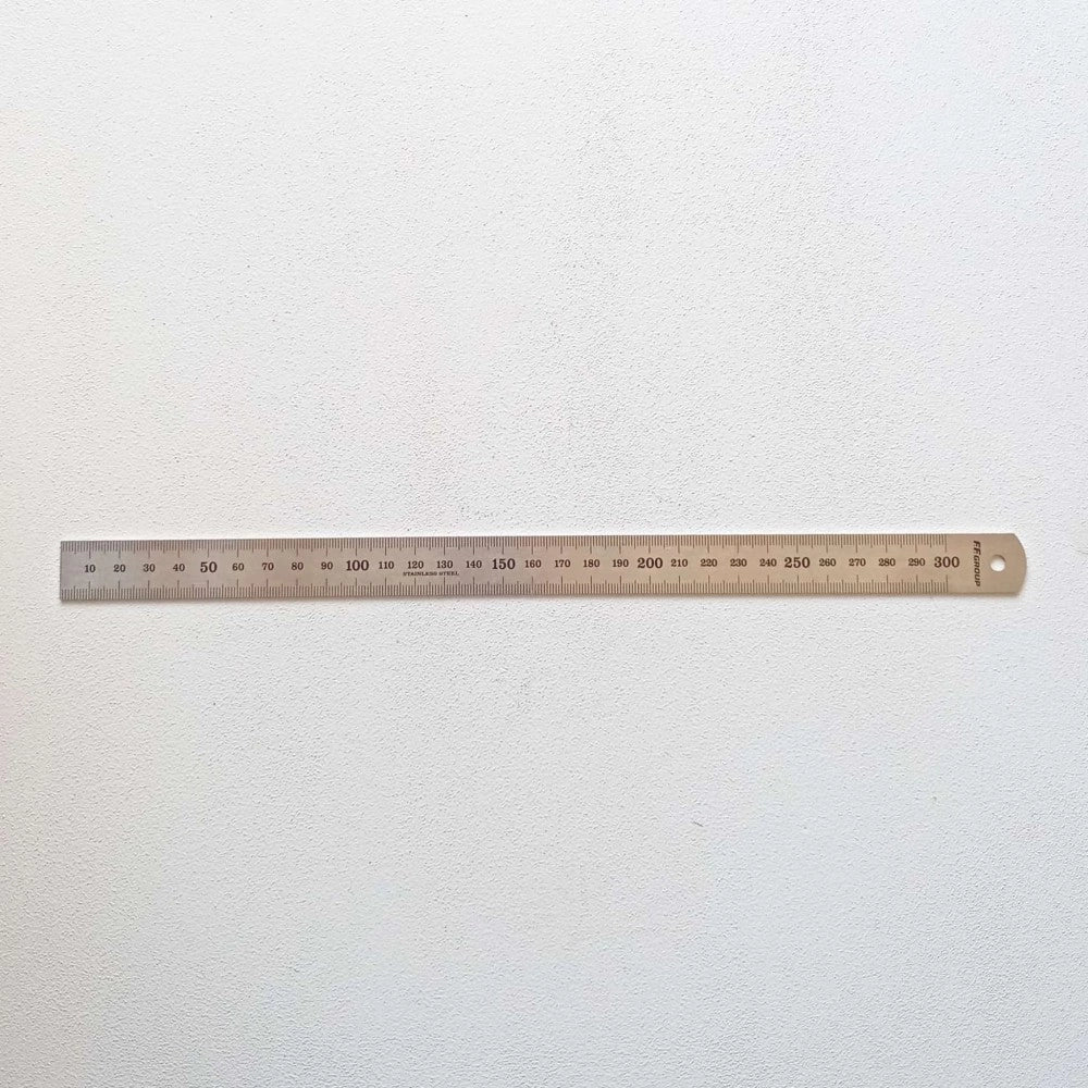 Ff group 60cm righello flessibile in acciaio inox misurazione metrica con tabella di conversione