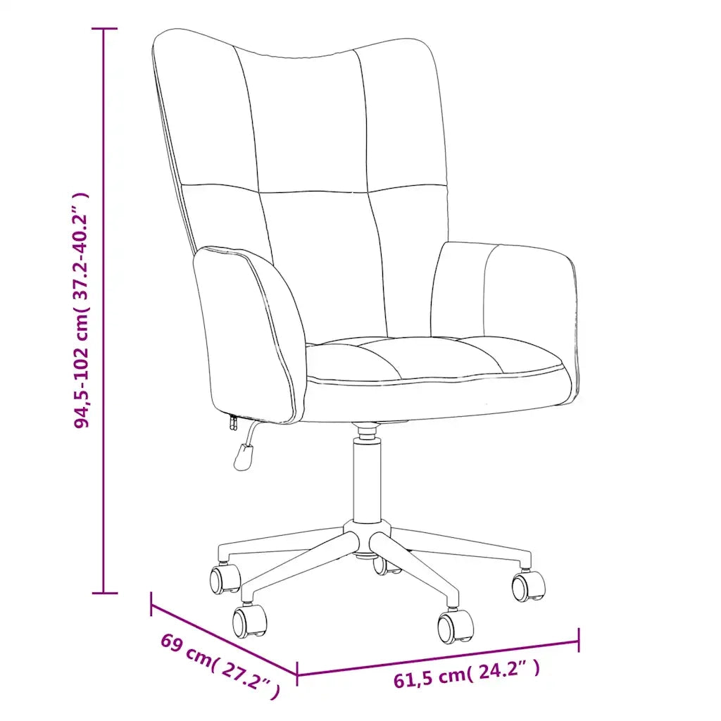 Sedia Relax Grigio Chiaro in Velluto 328172