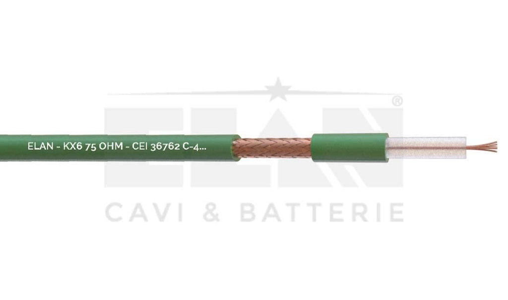 MATASSA CAVO ELAN COASSIALE KX6 75 OHM ANALOGICO 086591 100MT 100 M BOBINA
