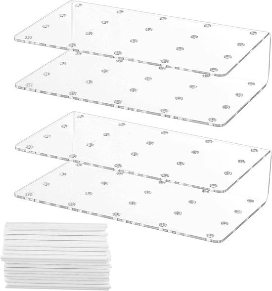 Set di Supporti per Cake Pop Transparenti - 20 Fori - 102 pezzi