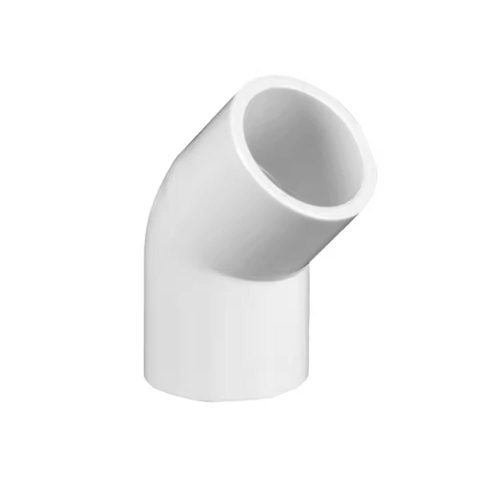 Aquariumline Gomito 45° in PVC bianco ad incollaggio Ø20mm
