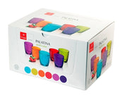 Bicchieri palatina cl 32 colori assortiti, confezione 6 pezzi