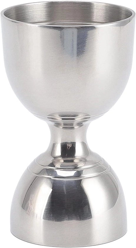 Jigger Cocktail RVS a doppio Misuratore per Cocktail - Strumento da Bar in Acciaio Inossidabile (30/60ml Classico Argento)